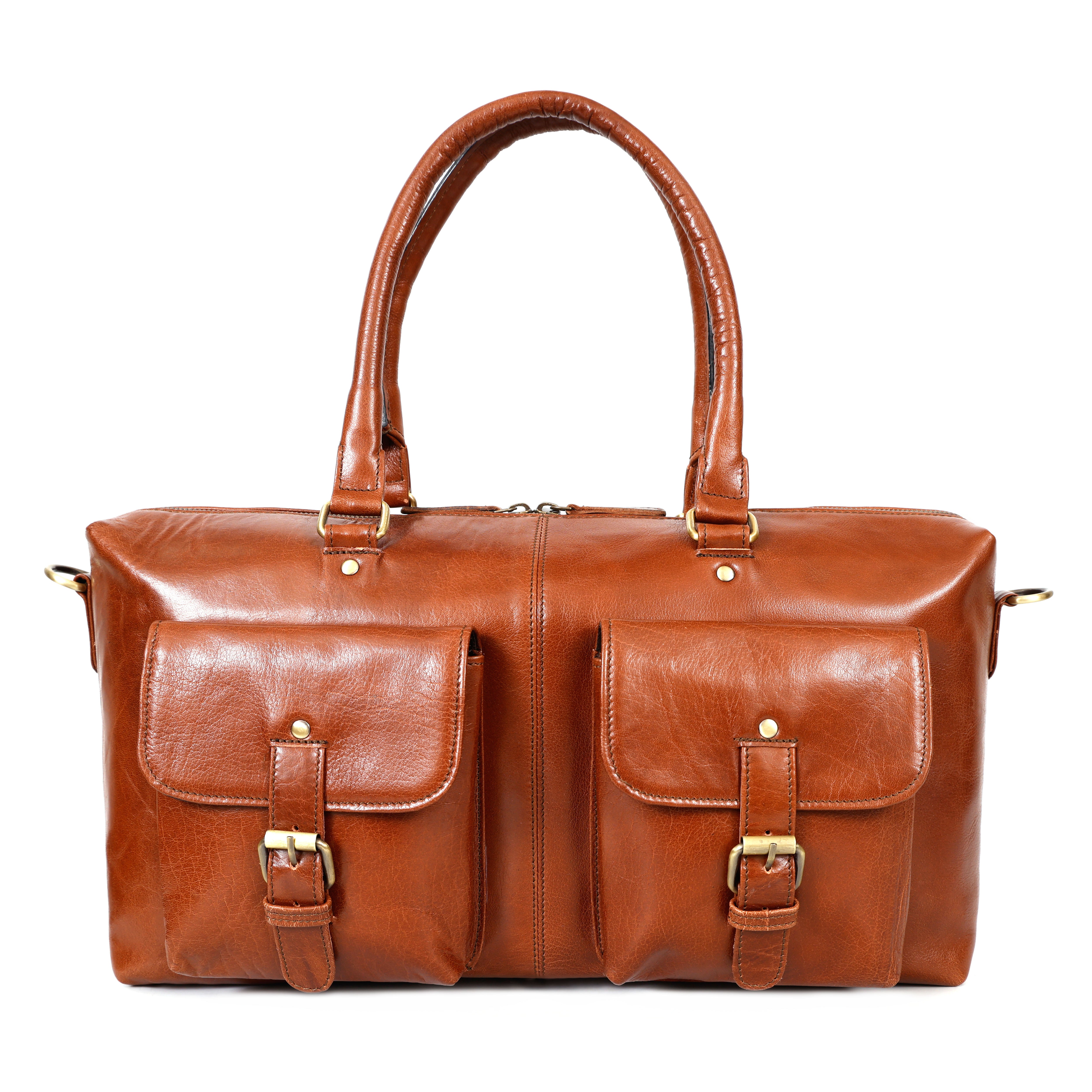THE Evanna brown large leather tote