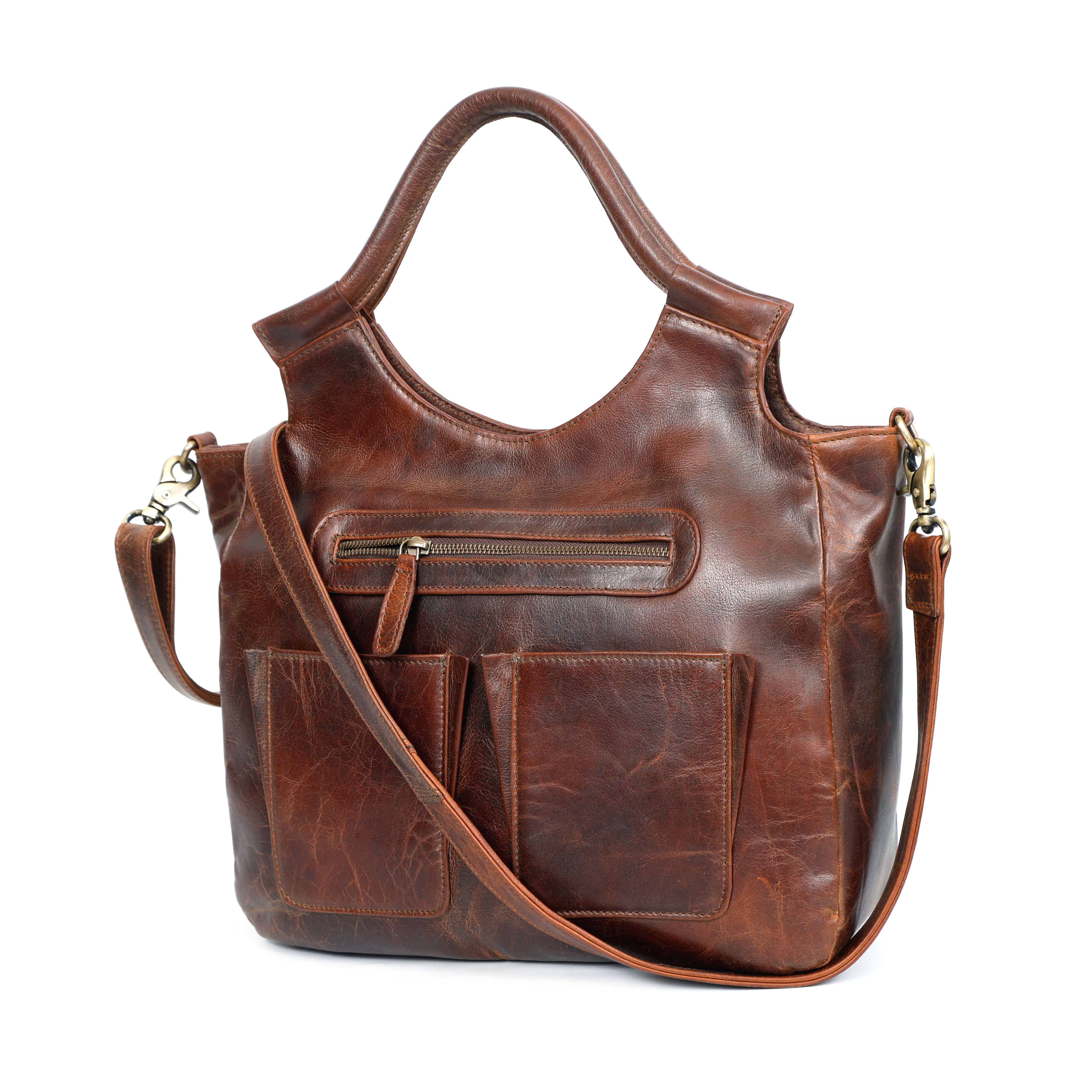 Sienna Leather Laptop Work Bag