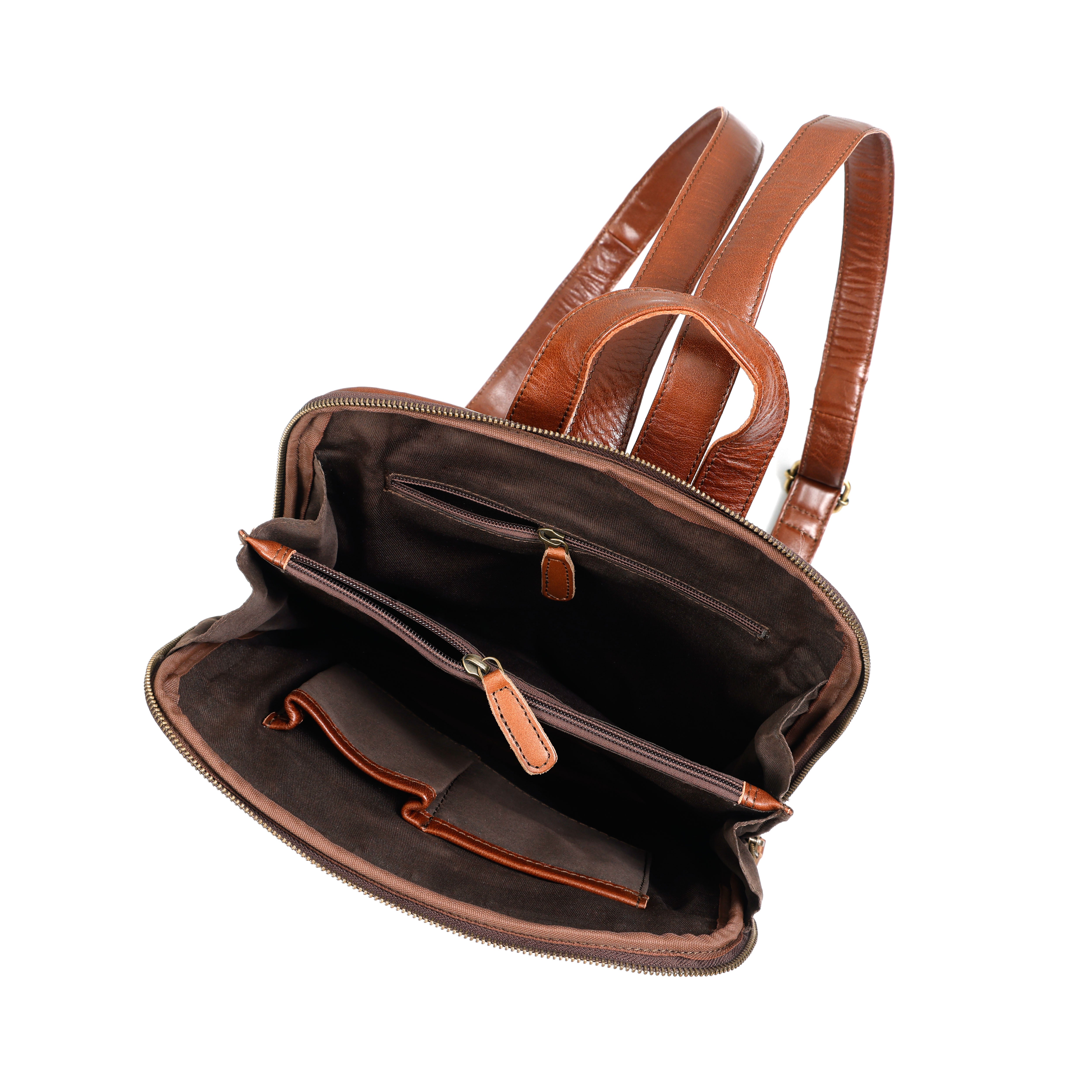 Rubi Leather Pocket Backpack