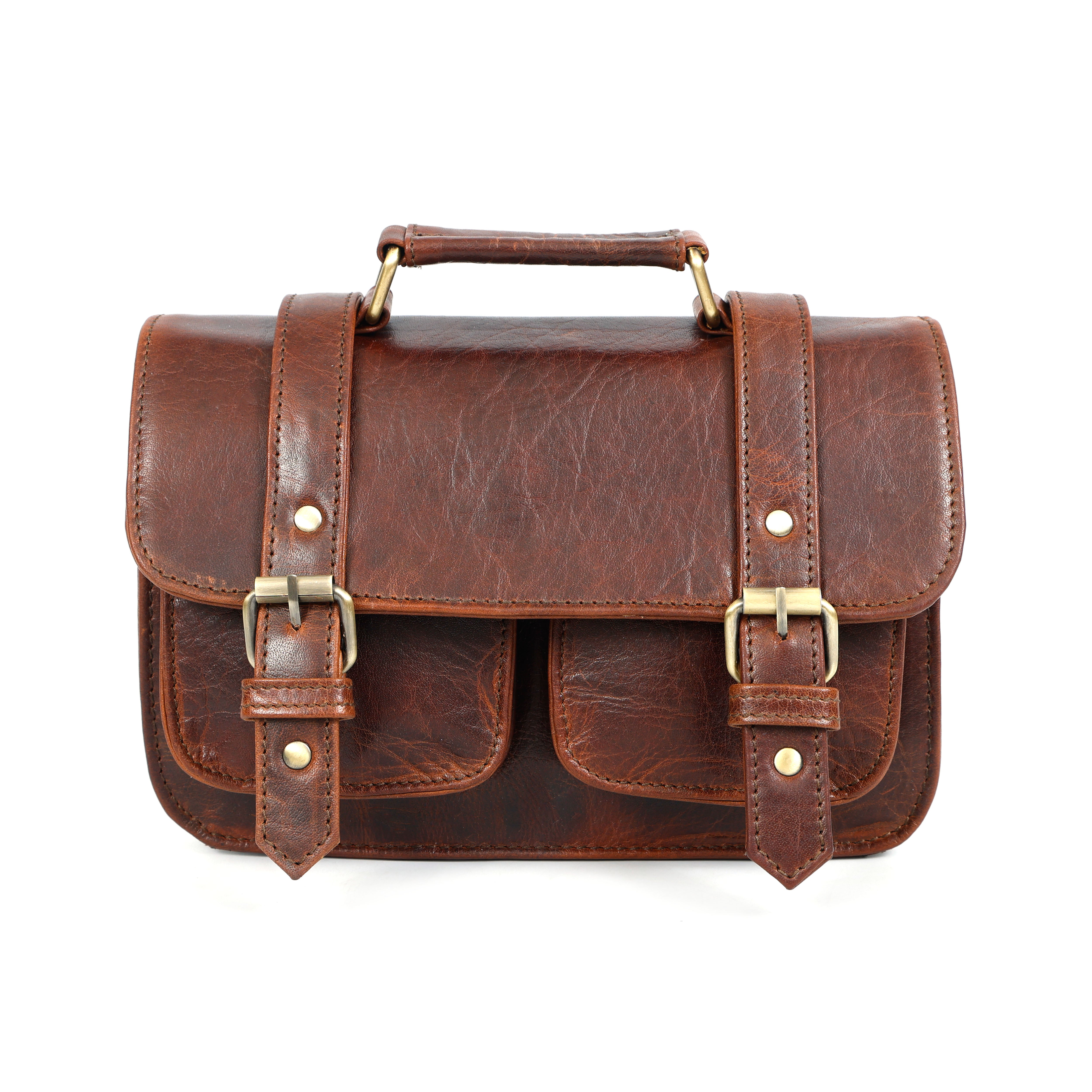 The Elowen Leather Satchel Crossbody Bag