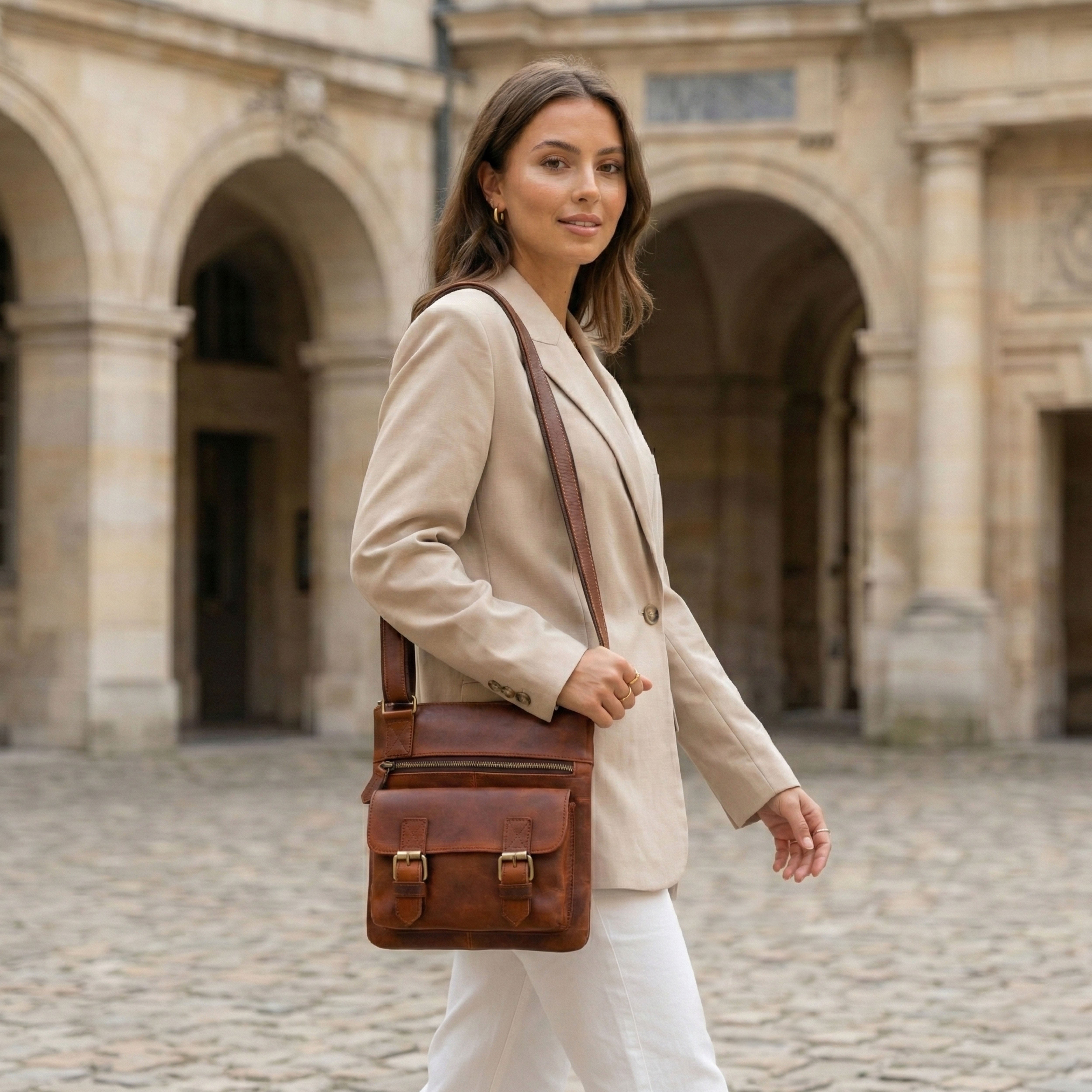 Rosalie Leather Crossbody Bag