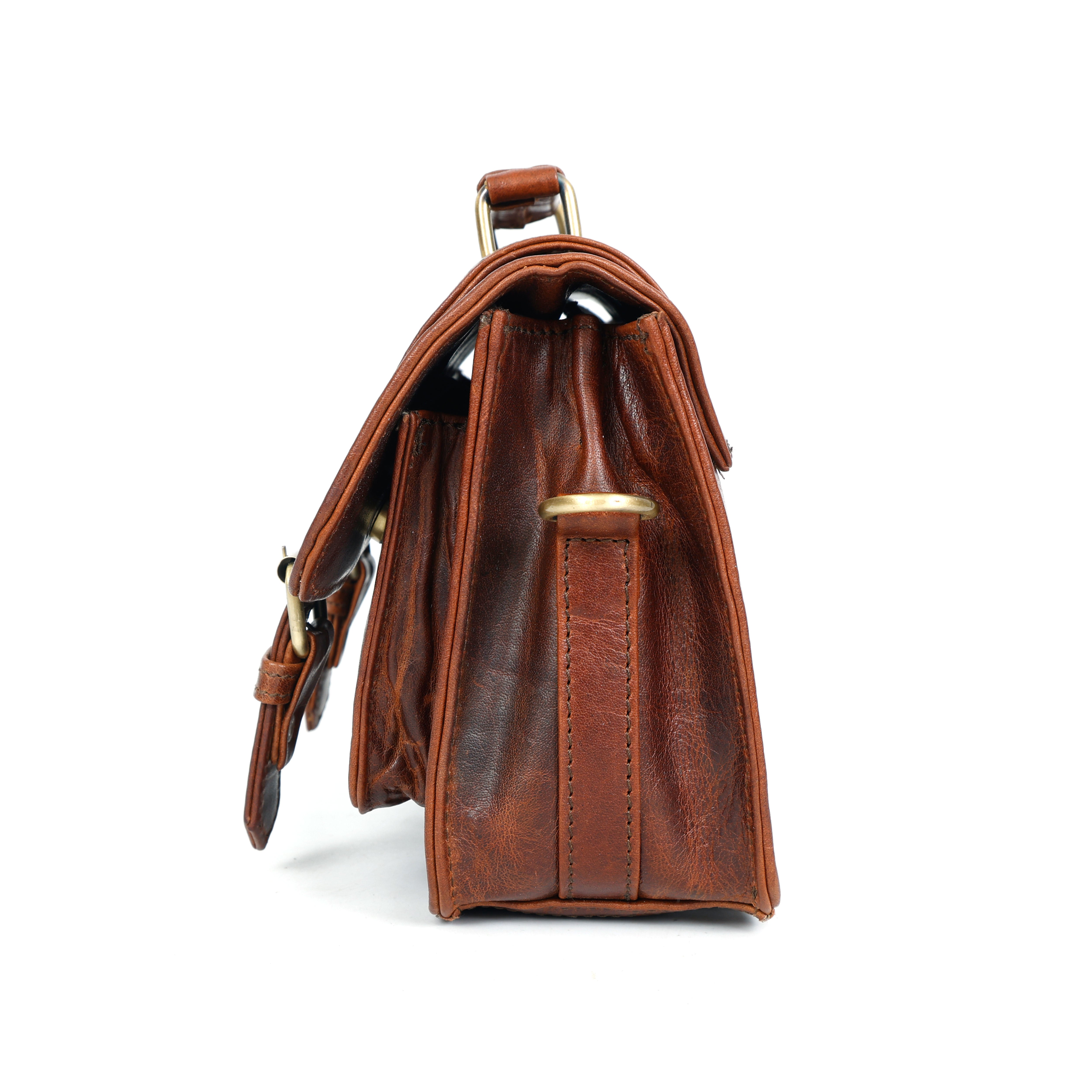 The Elowen Leather Satchel Crossbody Bag