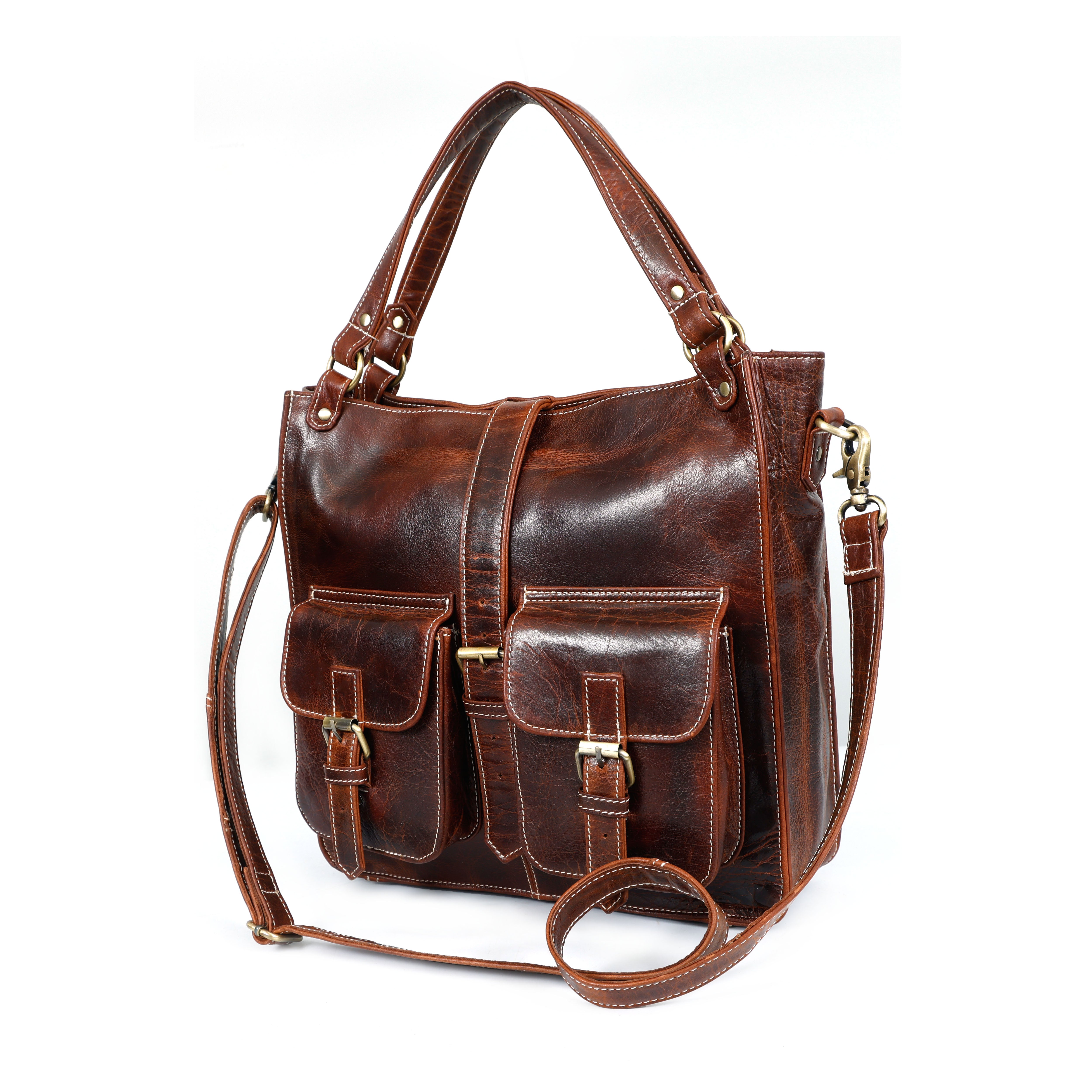 Arlena Leather Tote Bag
