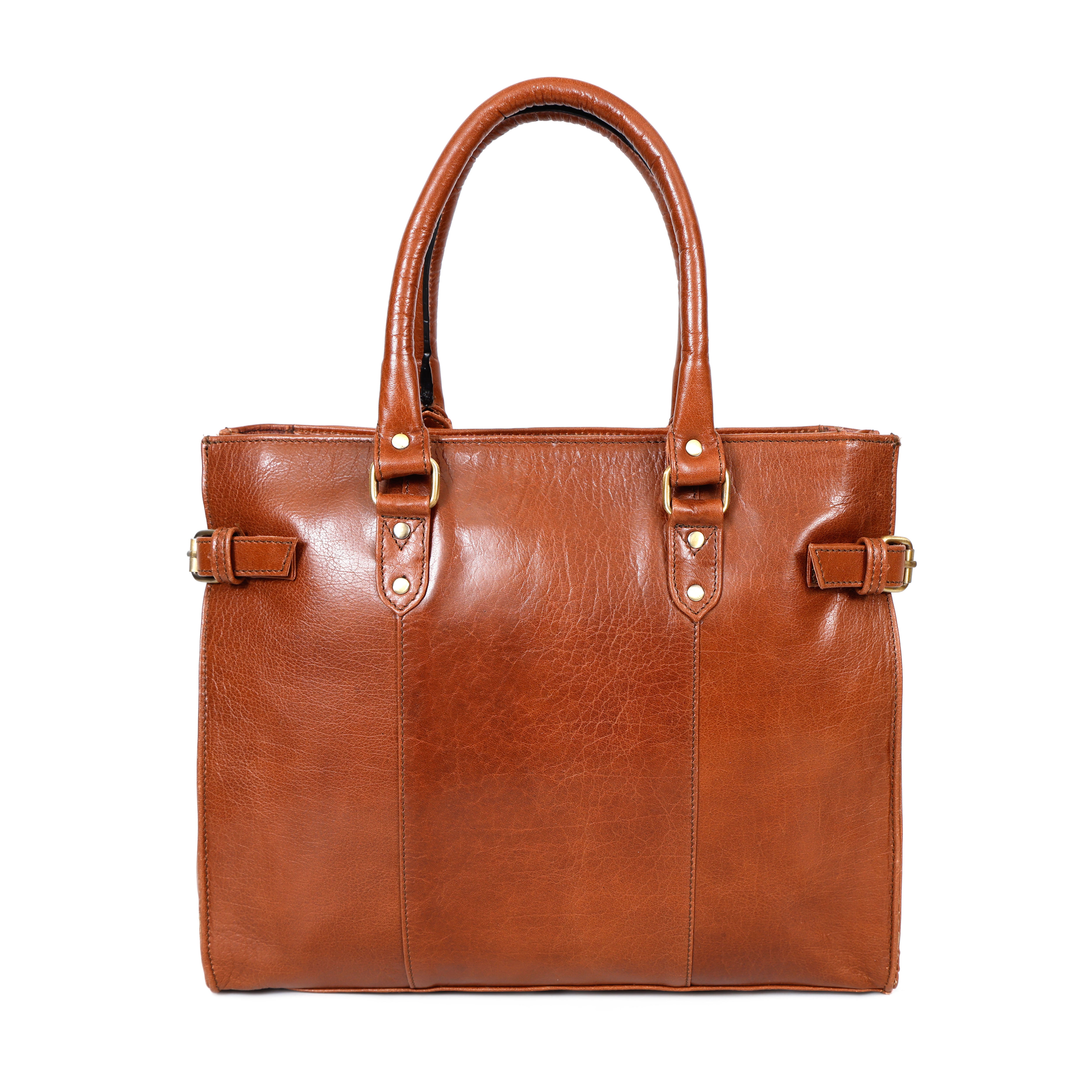 Heritage Leather Tote – Large Work Bag for Women