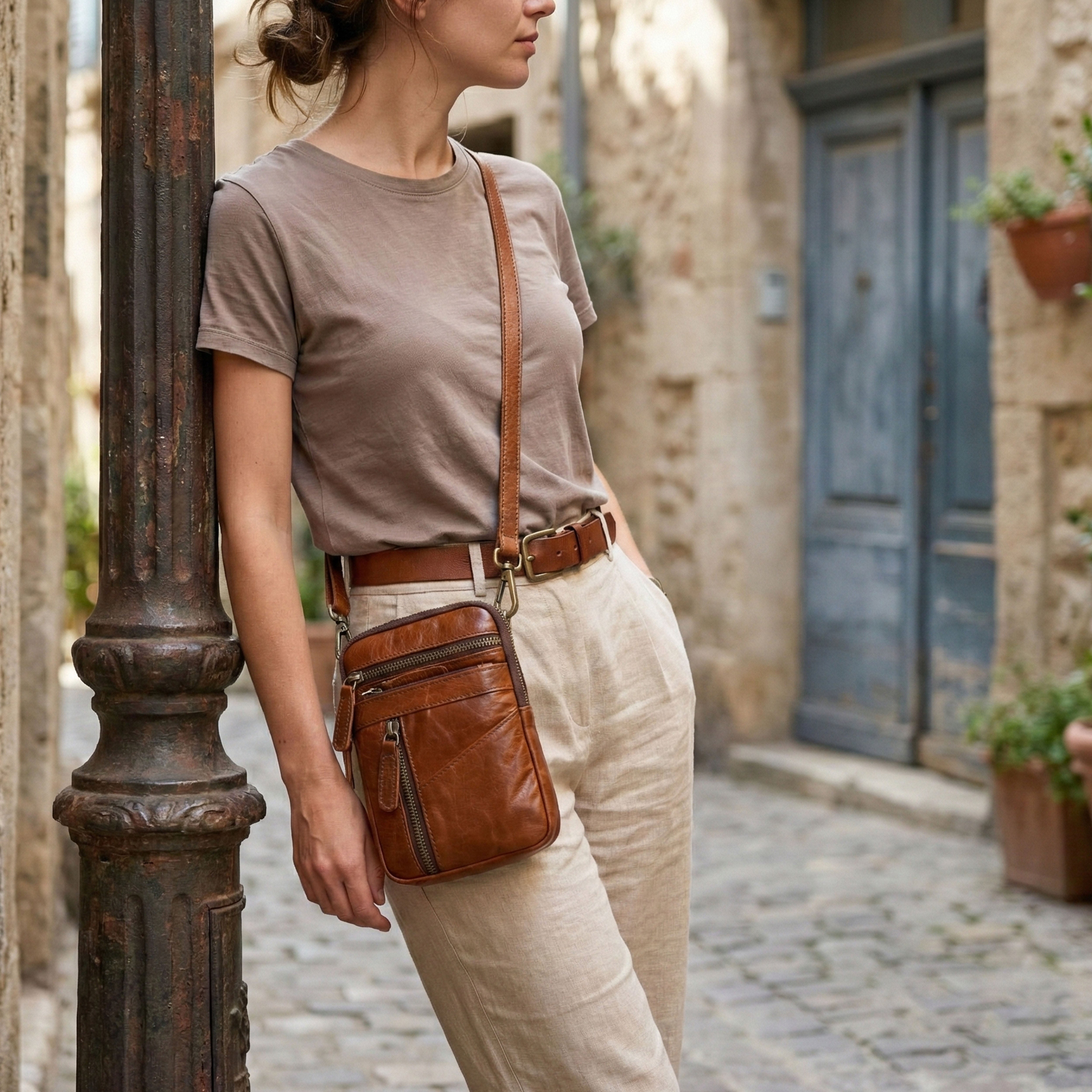 Luna Leather Smartphone Bag