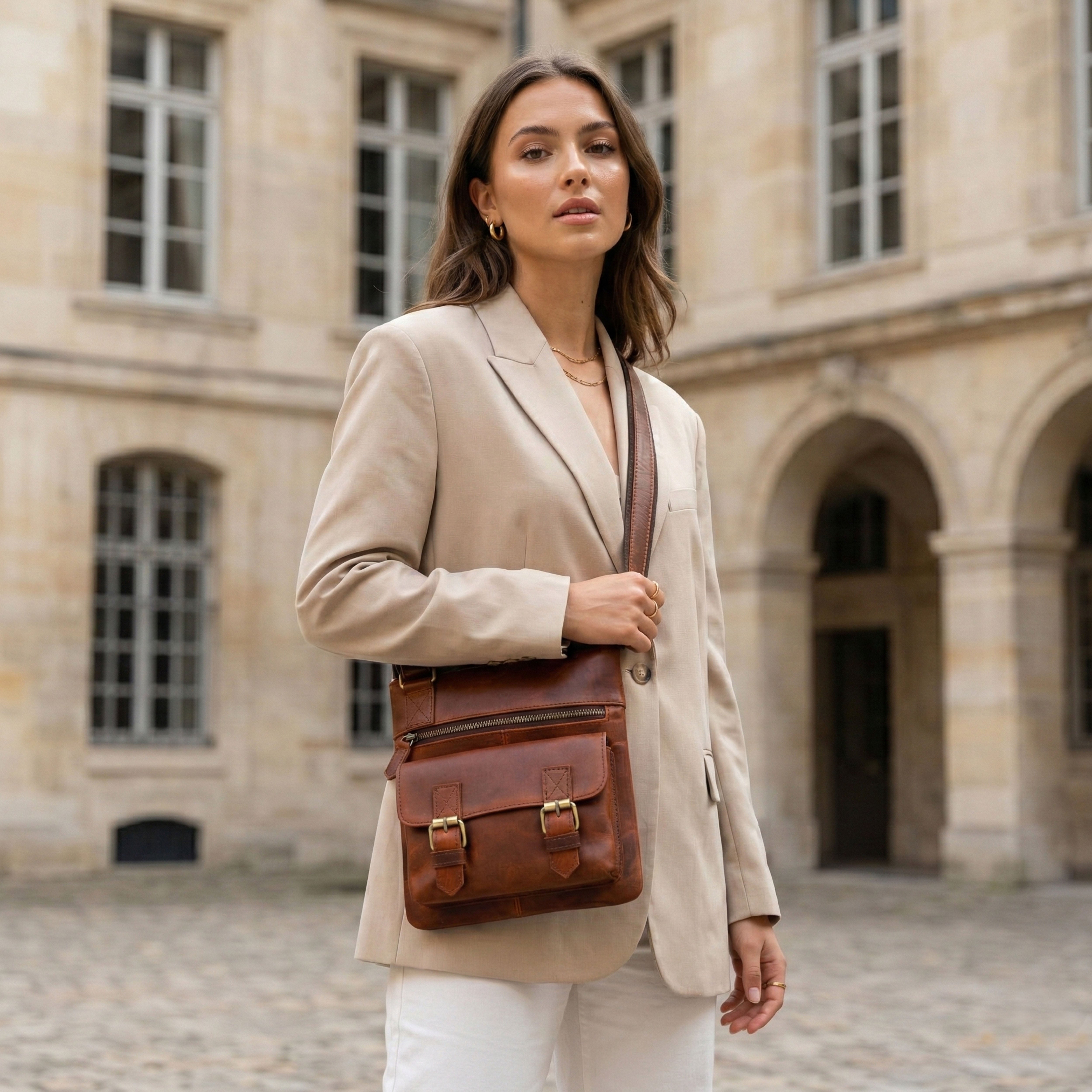 Rosalie Leather Crossbody Bag