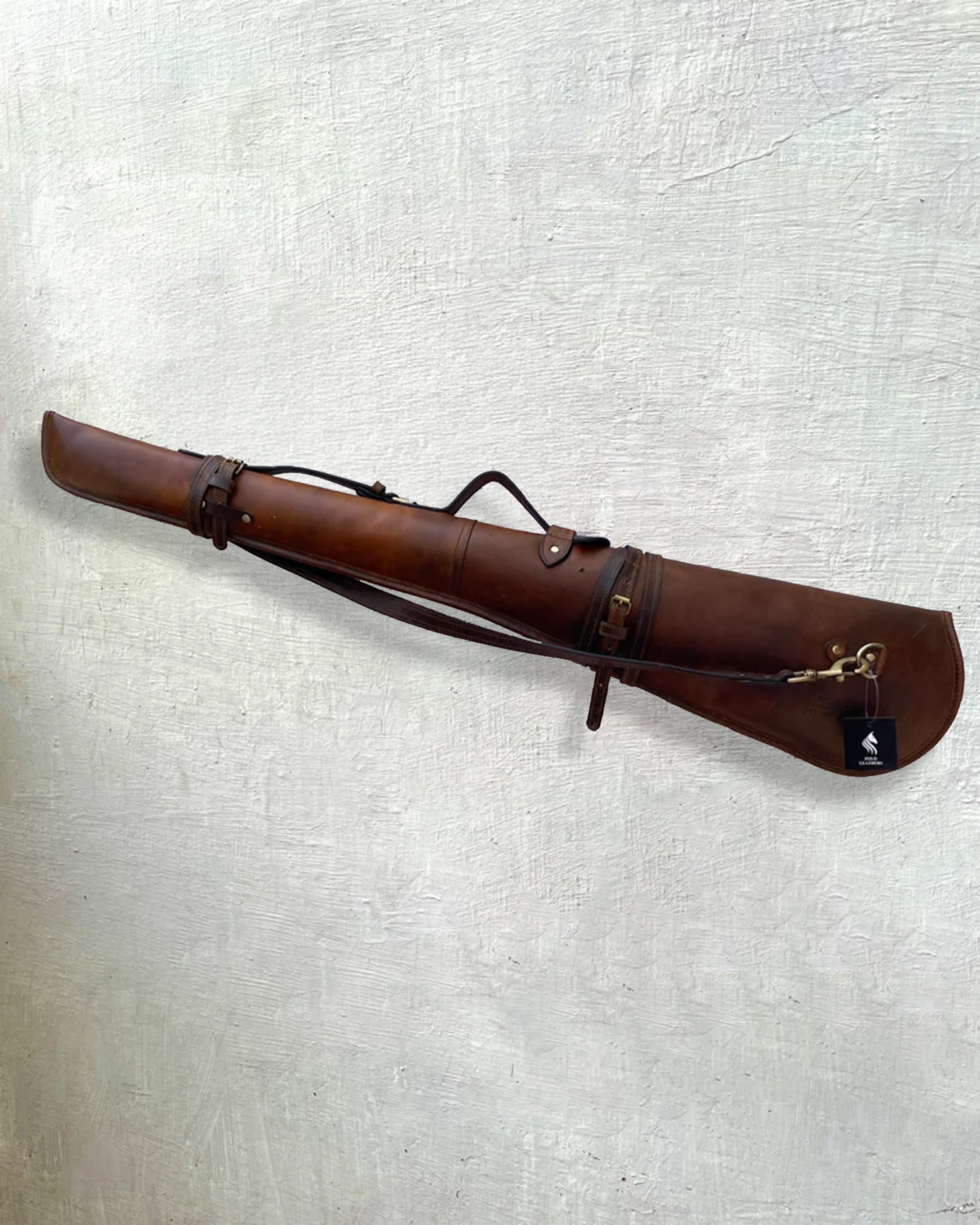 Handmade Leather Carry Case with Adjustable Strap | Suitable Tool For Defence