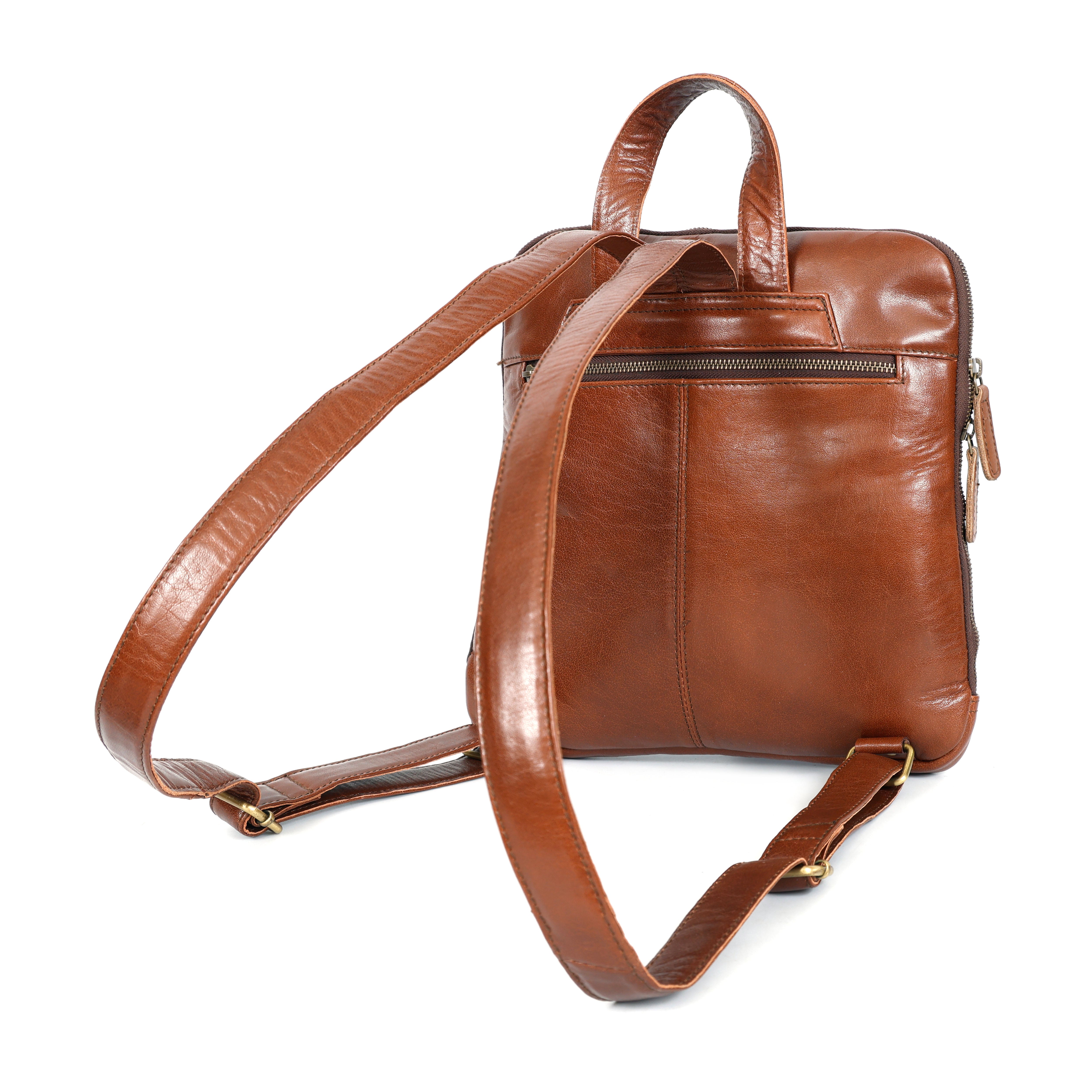 Rubi Leather Pocket Backpack