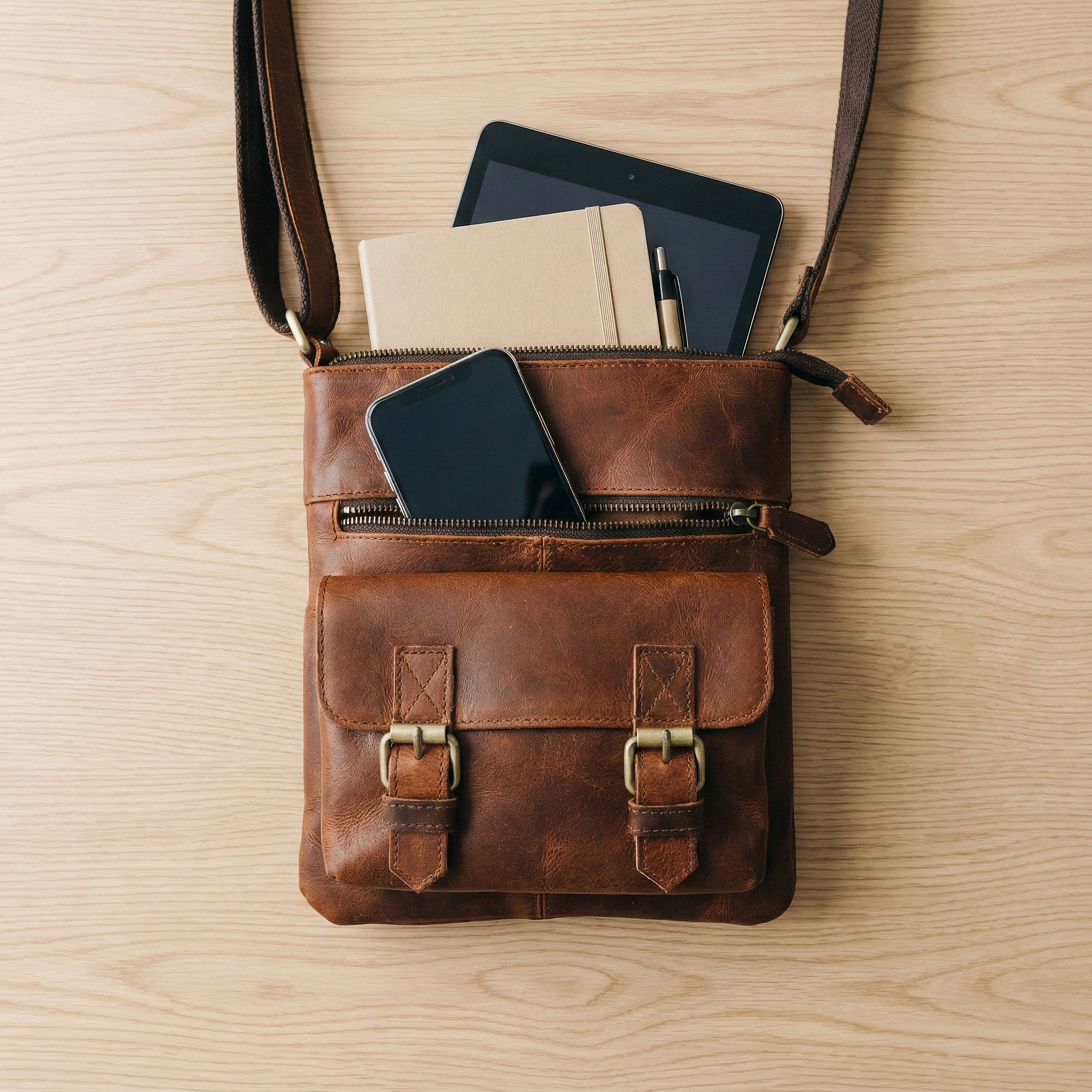 Rosalie Leather Crossbody Bag