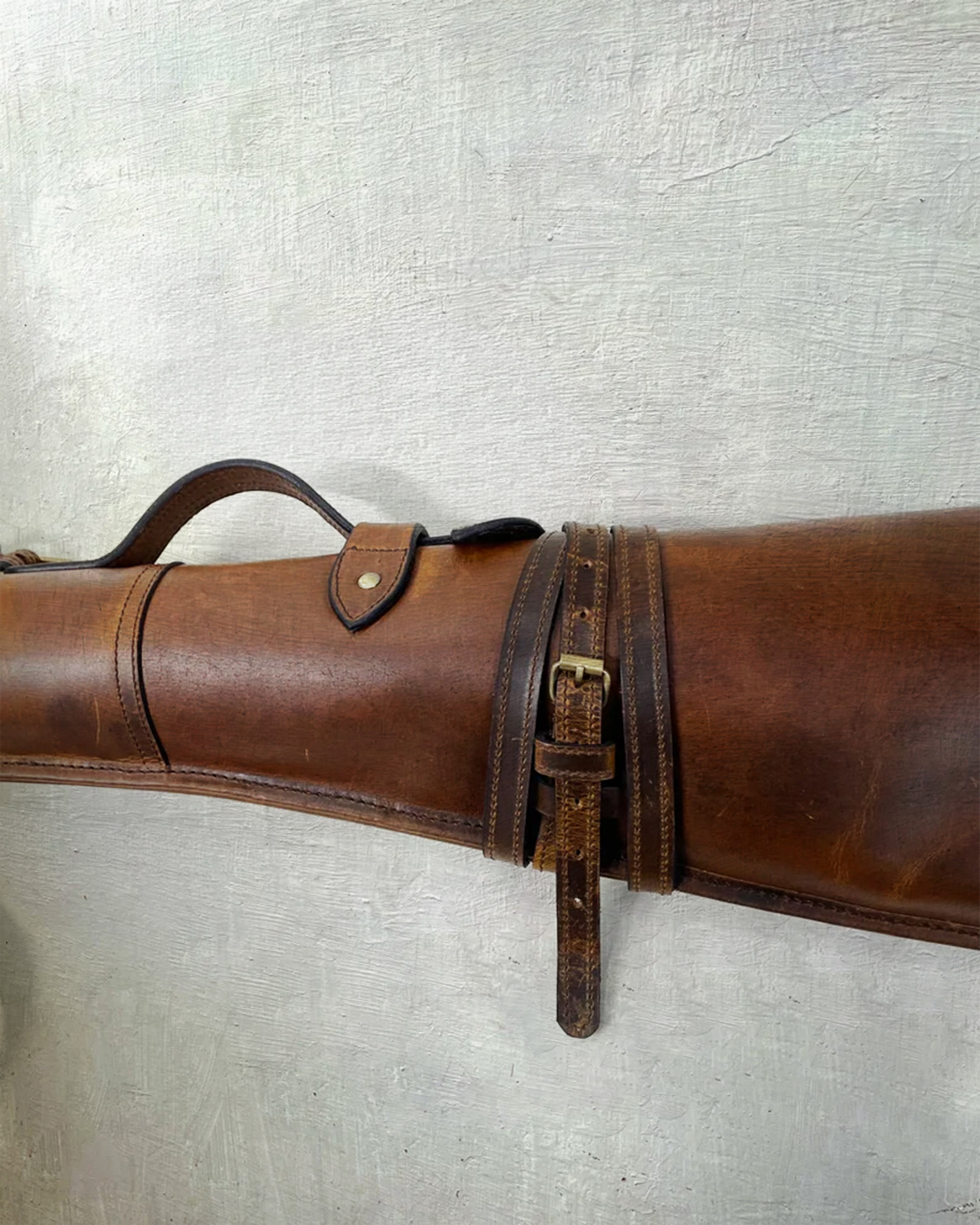 Handmade Leather Carry Case with Adjustable Strap | Suitable Tool For Defence