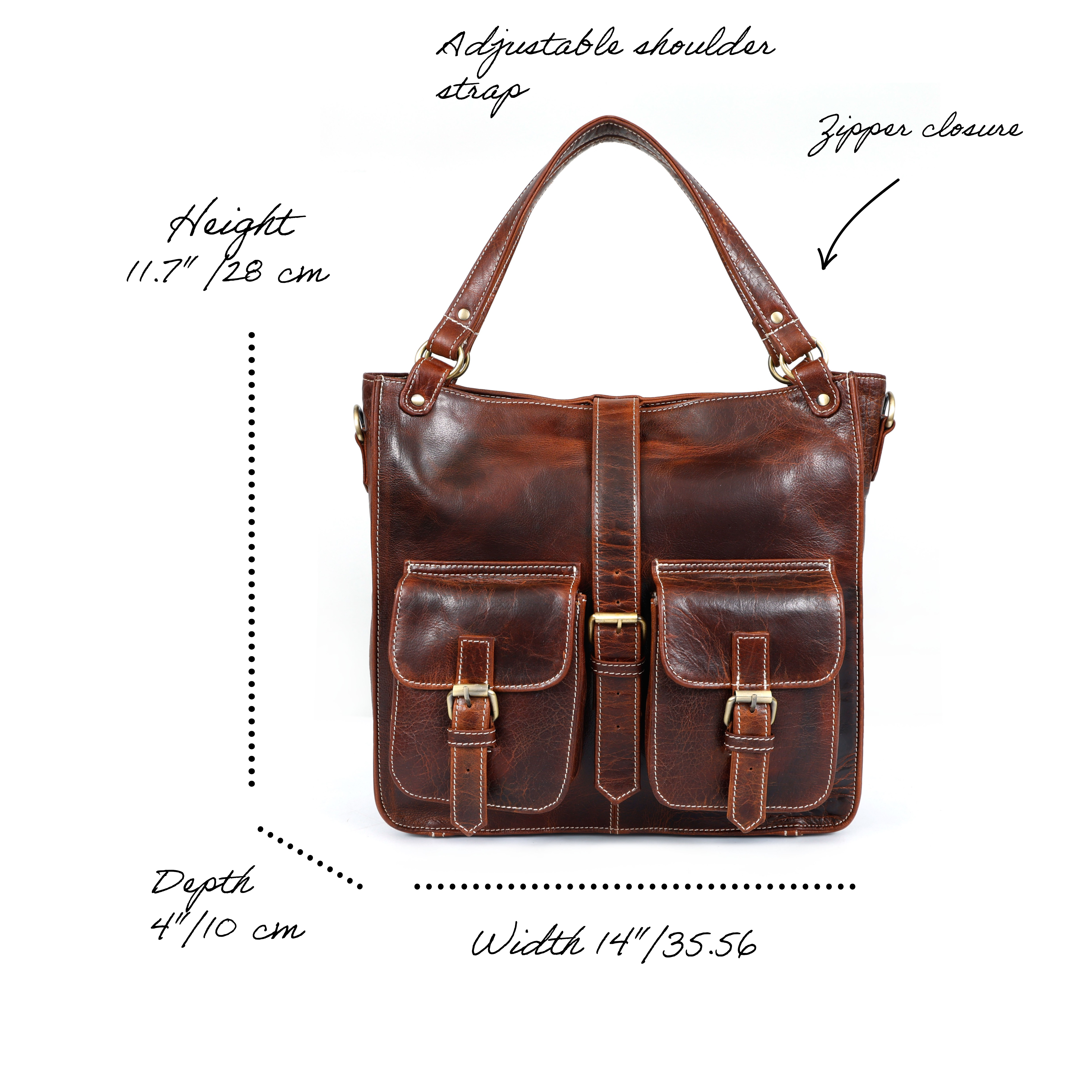 Arlena Leather Tote Bag