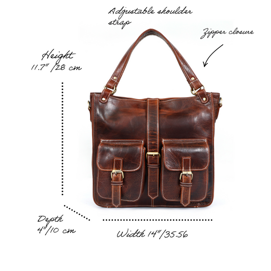 Arlena Leather Tote Bag