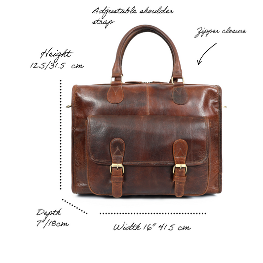 Liora Leather Diaper Bag